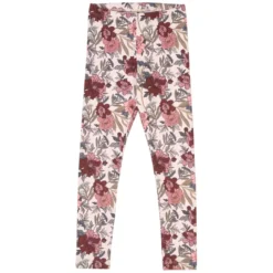 Leggings geblümt altrosa-rostbraun 116