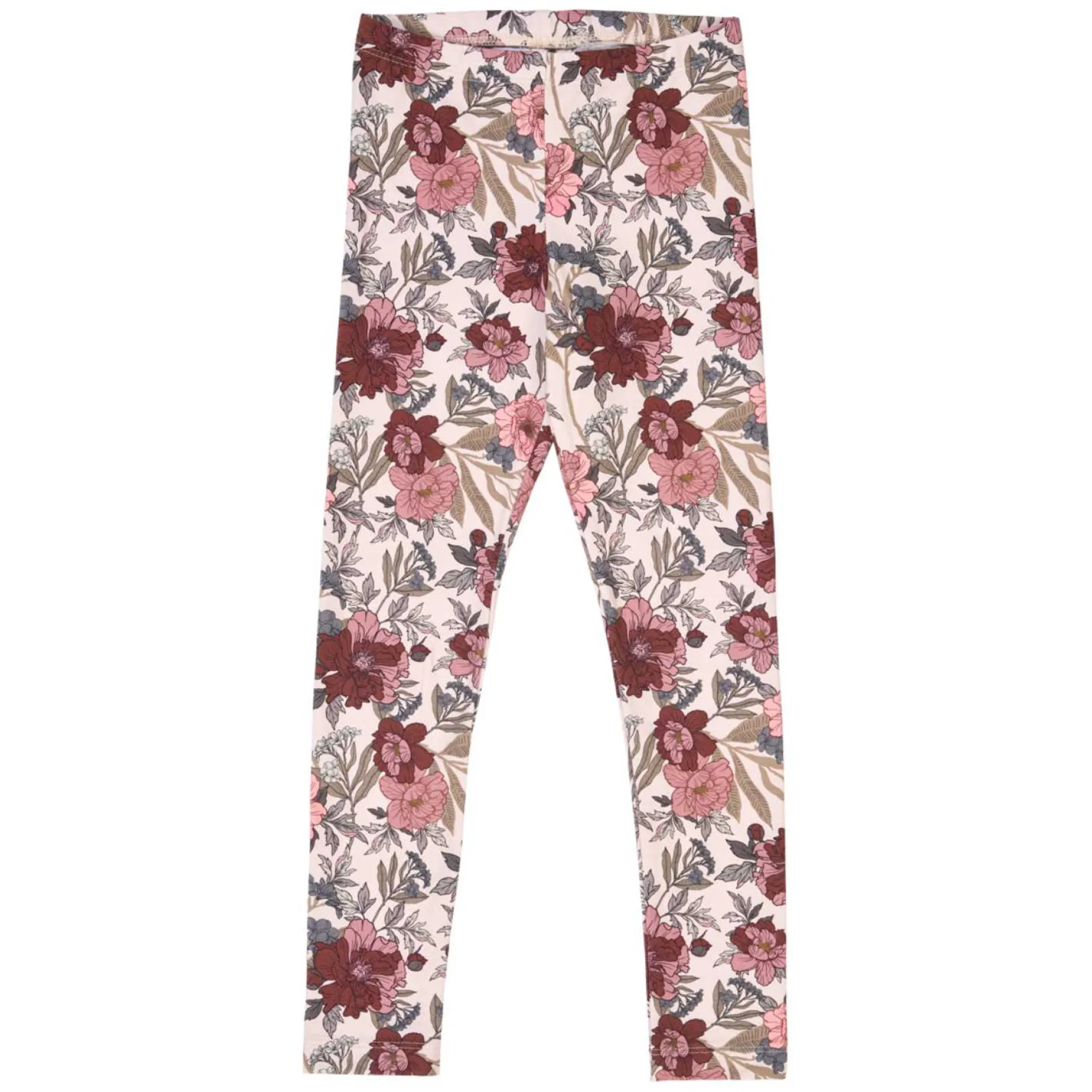 Leggings geblümt altrosa-rostbraun 116