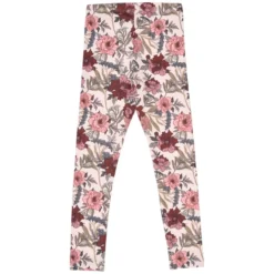 Leggings geblümt altrosa-rostbraun 116