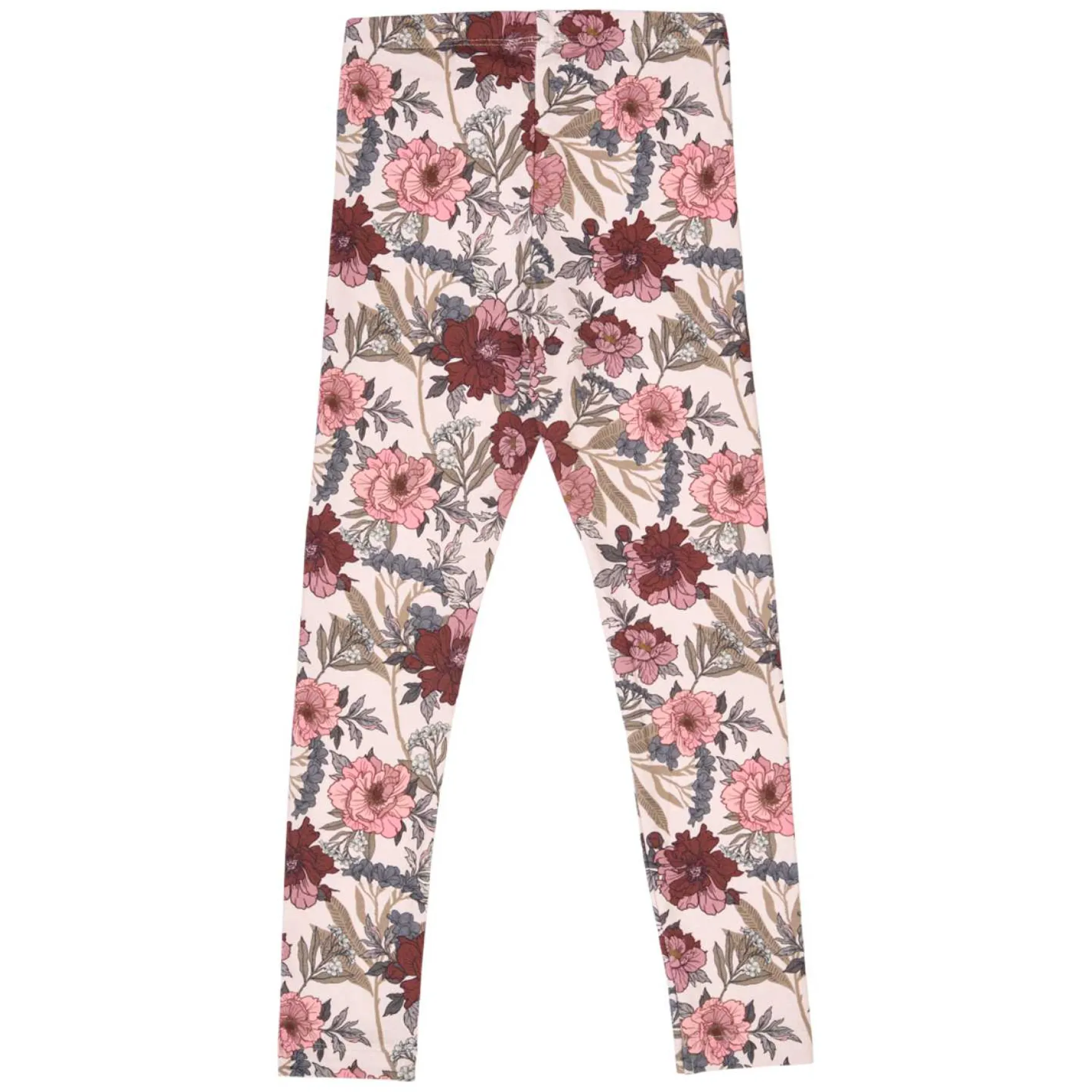 Leggings geblümt altrosa-rostbraun 116
