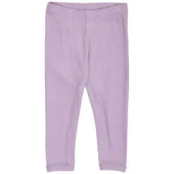Leggings mit Picotkante hellviolett 74