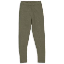 Leggings Wolle Seide Kinder olive 92