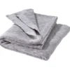 Leinen Decke 80x100 cm grau