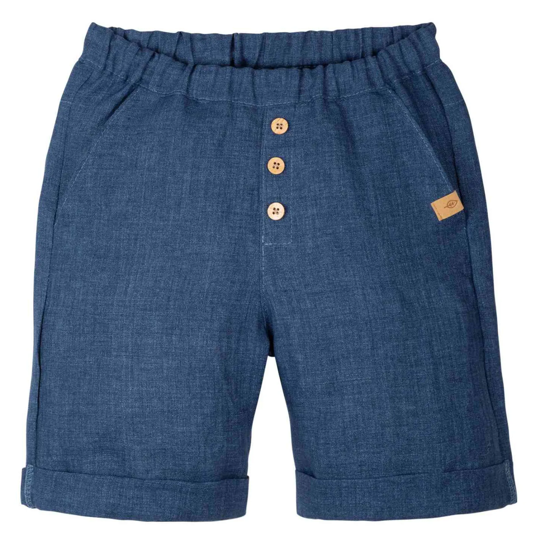 Leinen-Shorts steel-blue 98