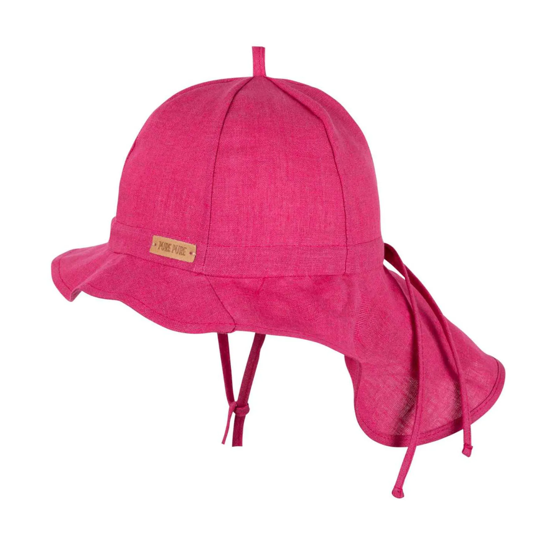 Leinen-Sonnenhut mit Nackenschutz magenta 51