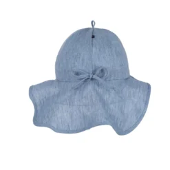 Leinen-Sonnenhut mit Nackenschutz blue-shadow 49