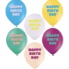 Luftballons "Happy Birthday" bunt 12St.