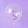 Luftballons mit Zahl "5" 12St.