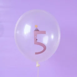 Luftballons mit Zahl "5" 12St.