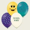 Luftballons Schulkind Smiley 12St.