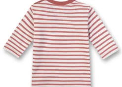 Mädchen Shirt langarm altrosa Ringel 56