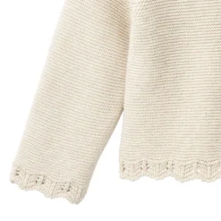 Mädchen-Strickjacke kitt mélange 86/92