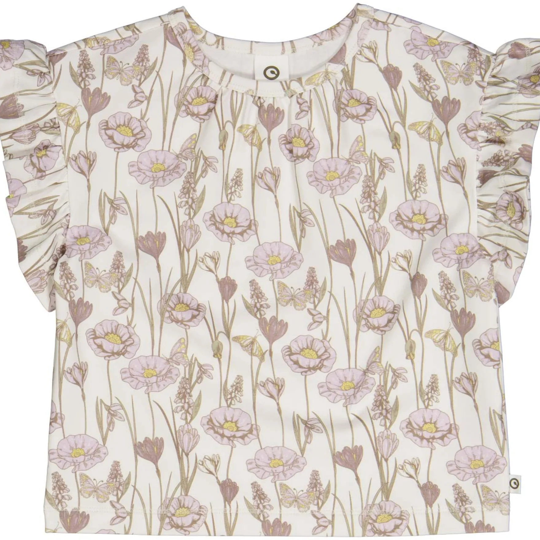 Mädchen T-Shirt Flügelärmeln "Mohnblumen" 116
