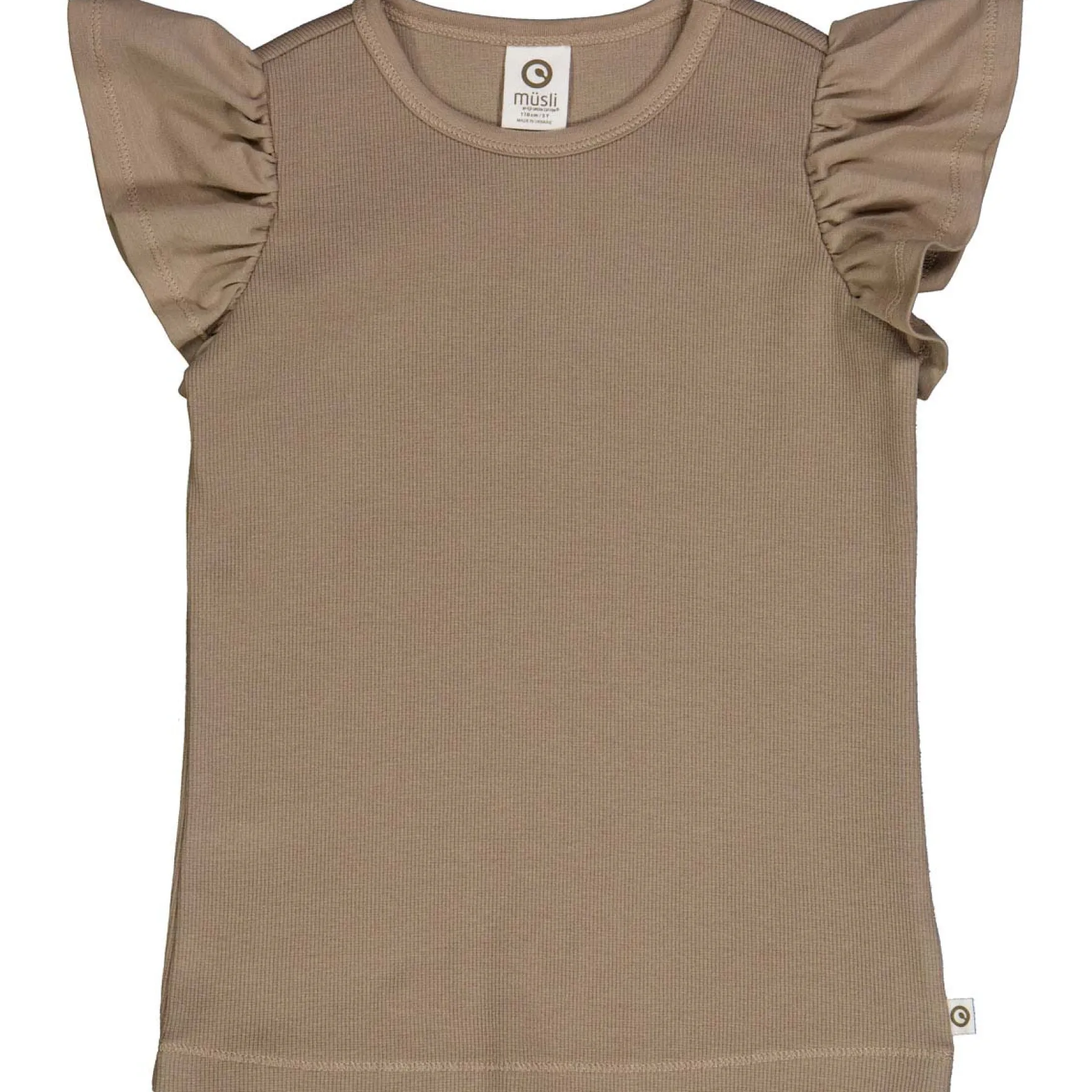Mädchen T-Shirt Rippe Flügelärmel 128