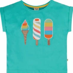 Mädchen T-Shirt türkis "Icecream" 86/92