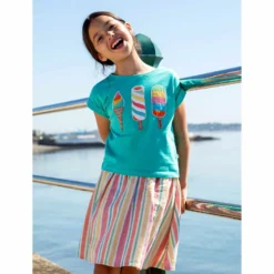 Mädchen T-Shirt türkis "Icecream" 86/92