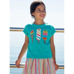 Mädchen T-Shirt türkis 