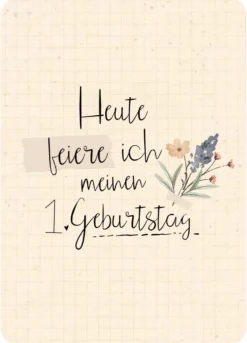 Meilensteinkarten Floral