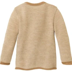 Melange-Jacke Merinowolle karamell 50/56