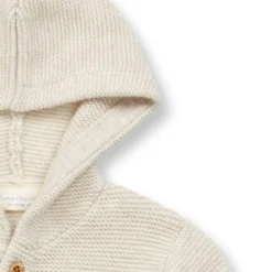 Merino Strickjacke hellbeige 80