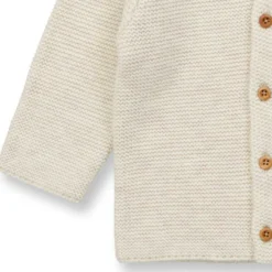 Merino Strickjacke hellbeige 80
