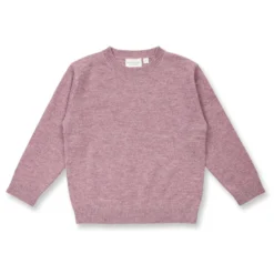 Merino-Strickpullover mauve melange 122