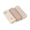 Mulltücher 3er Set 60x60cm natur-braun