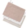 Mull-Waschlappen rose-natur