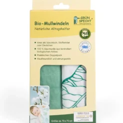 Mullwindeln 70x70cm Blätter | 2St.