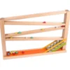 Murmelbahn Holz mit Glockenspiel bunt