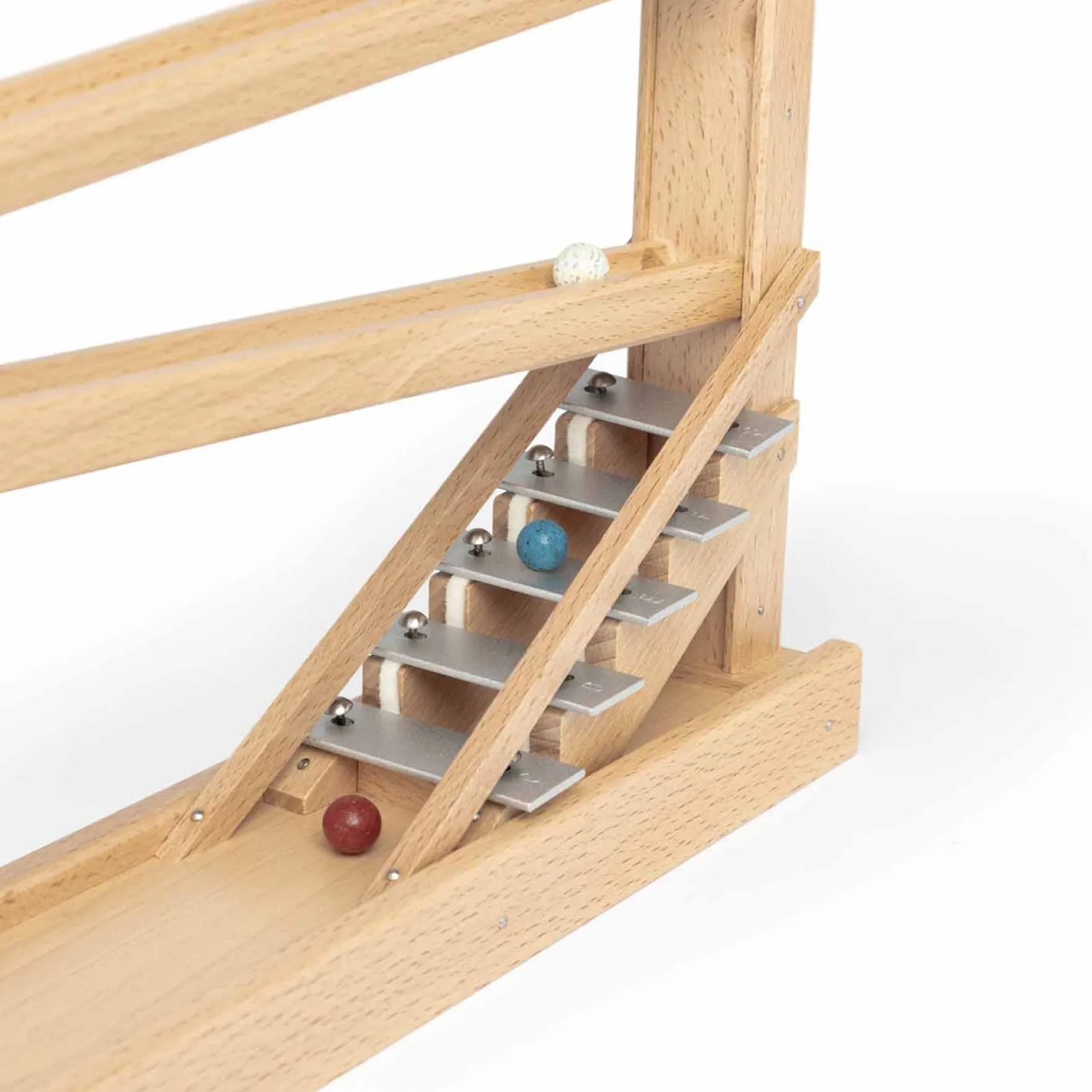 Murmelbahn Holz mit Glockenspiel natur