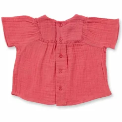 Musselin-Bluse raspberry 92