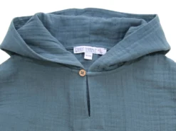 Musselin-Hoodie sea green 98/104