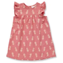 Musselin-Kleid mit Rüsche "Ananas" peach 92