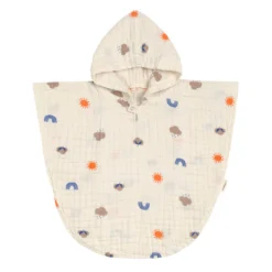 Musselin-Poncho natur