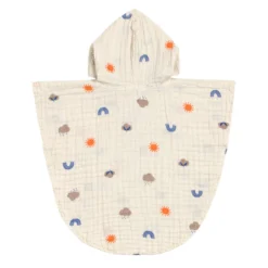 Musselin-Poncho natur