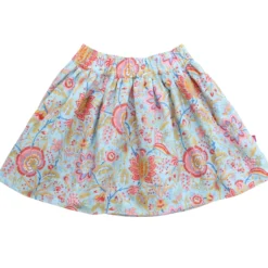 Musselin-Rock "Paisley" white pale 122/128