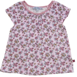 Musselin-Shirt "Blümchen" rose 86/92