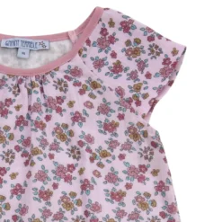 Musselin-Shirt "Blümchen" rose 86/92