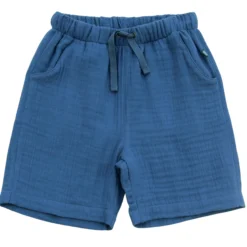 Musselin-Shorts jeansblau 122