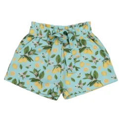 Musselin-Shorts "Zitrone" türkis 98