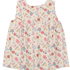 Musselin-Top "Blumen" natur 122