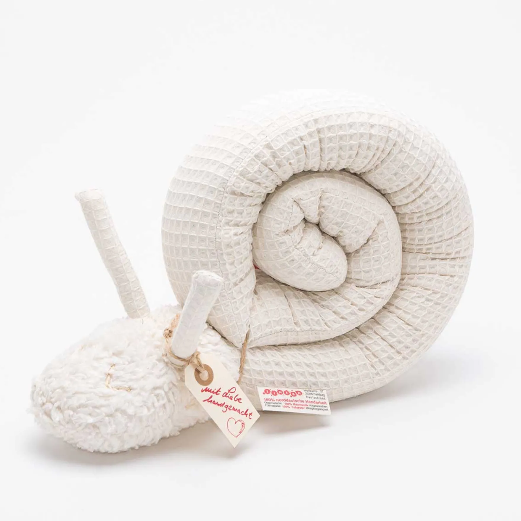 Nestchenschnecke "Pucki" Waffelpique beige