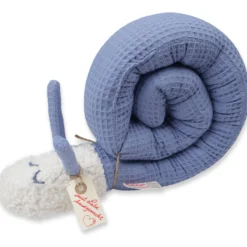 Nestchenschnecke "Pucki" Waffelpique rauchblau