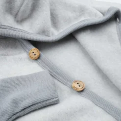 Overall mit Strickbündchen grau 86/92