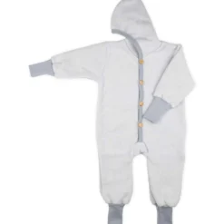 Overall mit Strickbündchen grau 86/92
