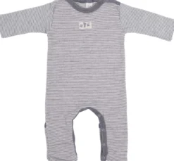 Overall Wolle Seide Ringel grau 62