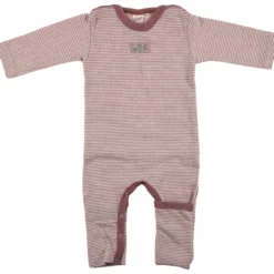 Overall Wolle Seide Ringel mauve 56