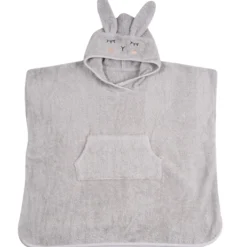 Poncho Hase Silbergrau