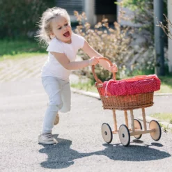 Puppen Korb-Stubenwagen